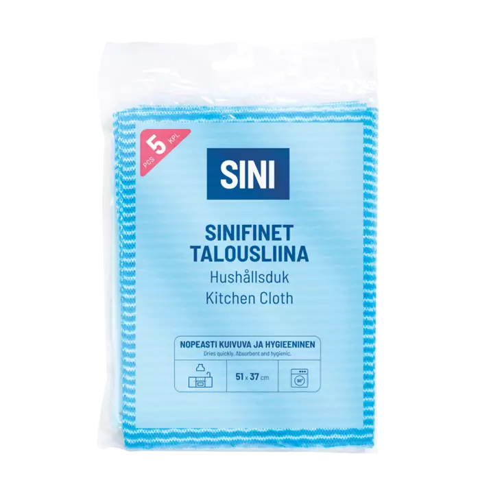 Sinifinet talousliina 5 kpl - Pölyhuiskat ja siivousliinat - 6423800035890 - 1