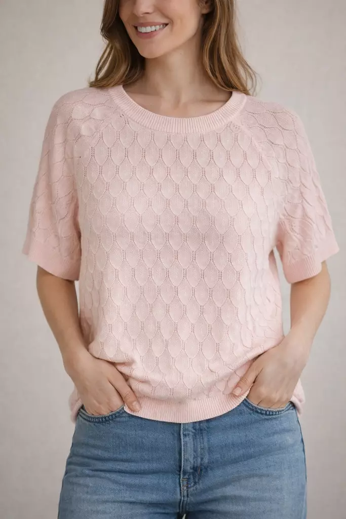 Soda pitsineule lt pink - Naisten paidat ja puserot - 7330564160911 - 1