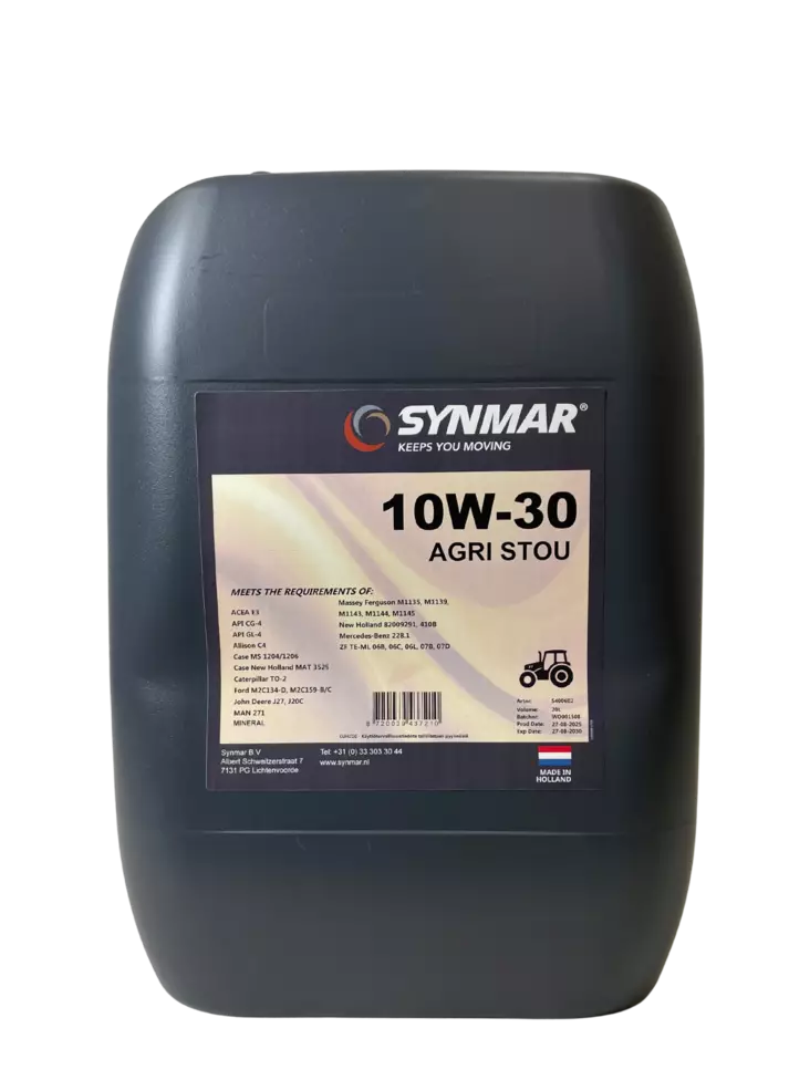 Synmar Farm oil agri stou 10W-30 20L - Moottoriöljyt - 8720039437210 - 1