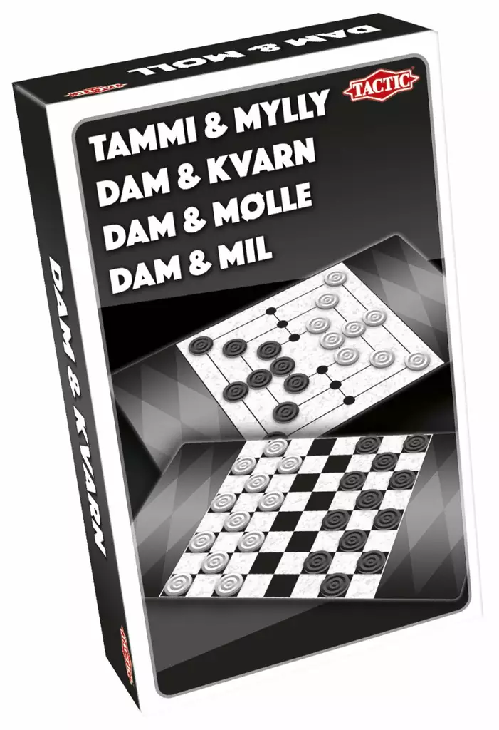 Tactic Tammi ja mylly matkapeli - Lautapelit ja seurapelit - 6416739581330 - 1