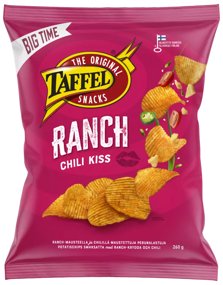 Taffel Ranch chili kiss 260g - Sipsit, snacksit ja pähkinät - 6410380048730 - 1
