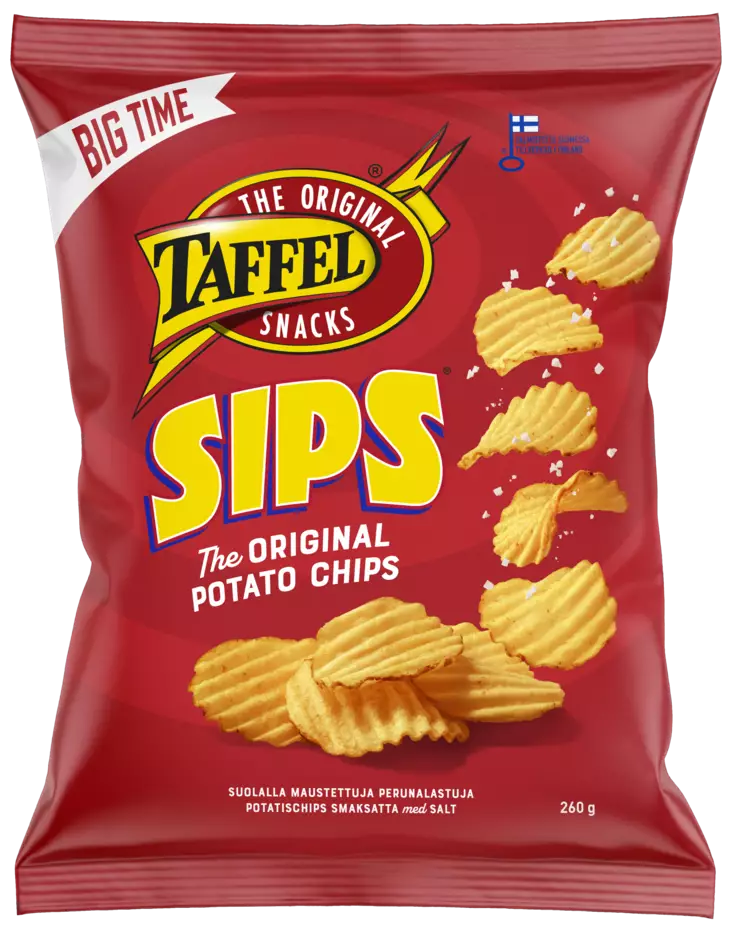 Taffel sips original 260g - Sipsit, snacksit ja pähkinät - 6410380041670 - 1
