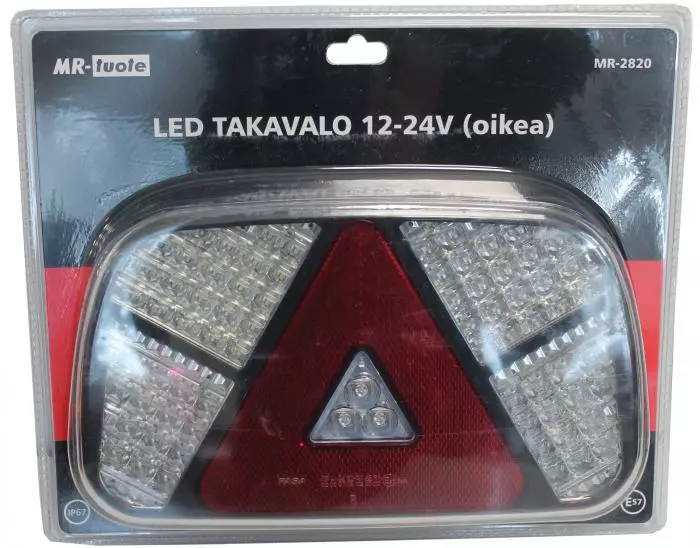 Takavalo led 12-24v Oikea - Peräkärryn valot ja heijastimet - 6430074696290 - 1