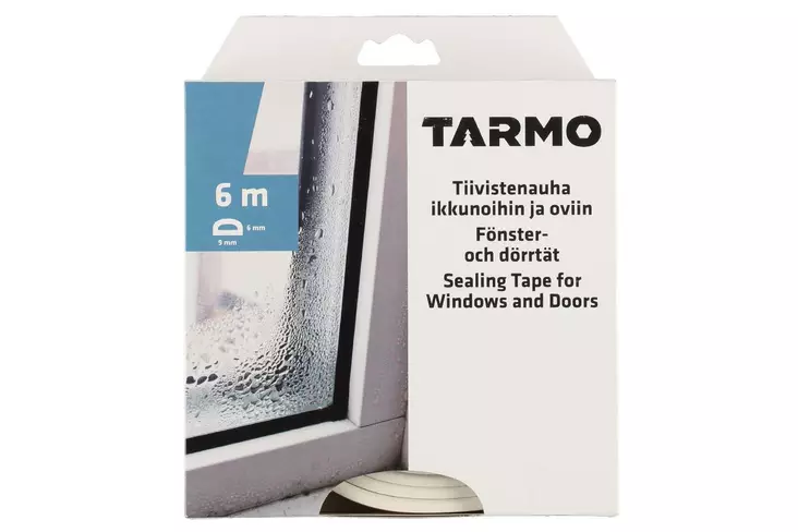 Tarmo ikkunatiiviste d-prof valk. 6m - Ovi- ja ikkunatiivisteet - 6410413239210 - 2