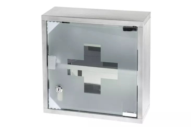 Tarmo lääkekaappi harjattu teräs - Arjen apuvälineet terveyteen - 6410412413130 - 2