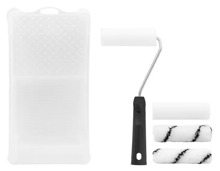 Telasetti mini vaahto/mustaraita 6-os. - Maalaustelatelat ja jatkovarret - 4013307785620 - 1