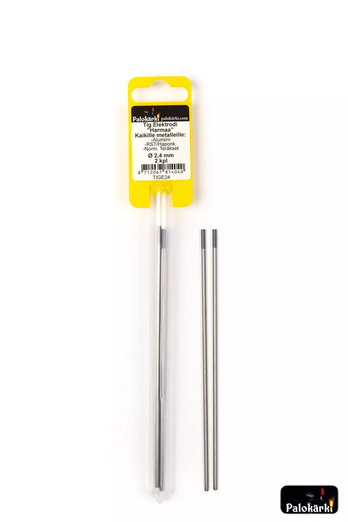 Tig elektrodi 2,4mm 2kpl harmaa - Hitsauspuikot - 8712067814040 - 1
