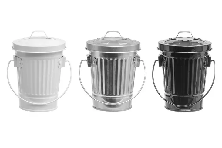 Tuhkakuppi metallisanko kannella - Jäteastiat - 6410412428660 - 2