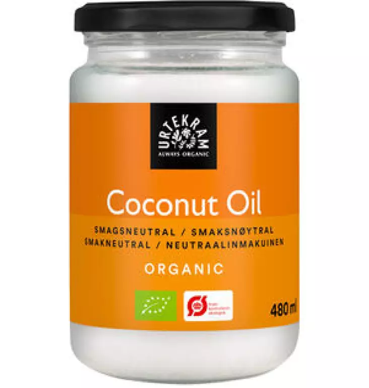 Urtekram luomu neutral coconut oil 480ml - Ruokaöljyt, maustaminen ja makeutus - 5701058013190 - 1