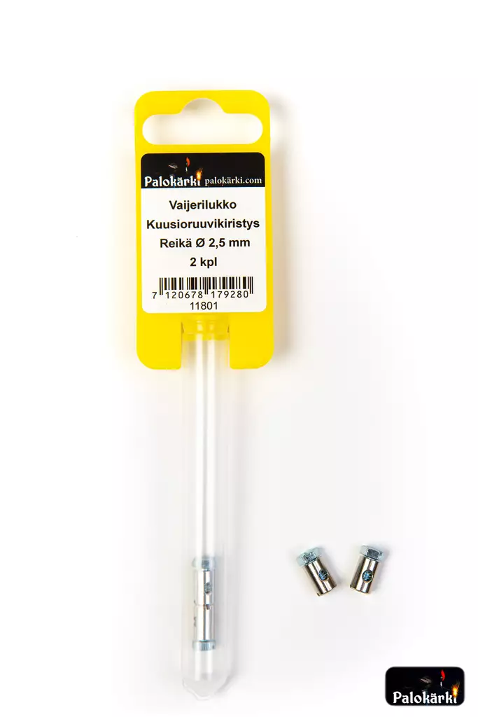 Vaijerilukko reikä Ø2,5mm 2kpl - Muut kiinnitystarvikkeet ja lajitelmat - 7120678179280 - 1