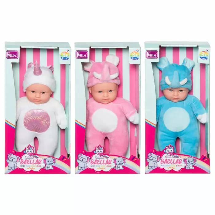 Vauvanukke ja yksisarvinen asu - Nuket ja tarvikkeet - 6410416504070 - 1