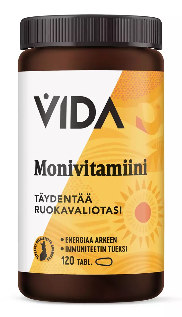Vida Monivitamiini 120tabl. - Vitamiinit ja mineraalit - 6430080441600 - 1