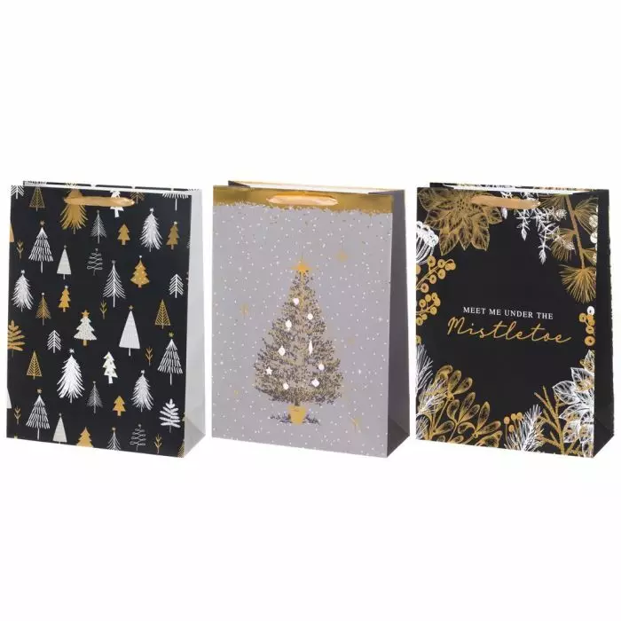 Winteria lahjakassi modern 31x42cm - Joulupaketointi ja -lahjakassit & kortit - 6410416282930 - 1