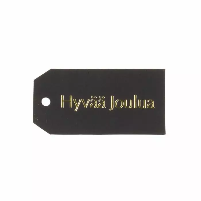 Winteria pakettikortti musta 20kpl - Joulupaketointi ja -lahjakassit & kortit - 6410416186610 - 1