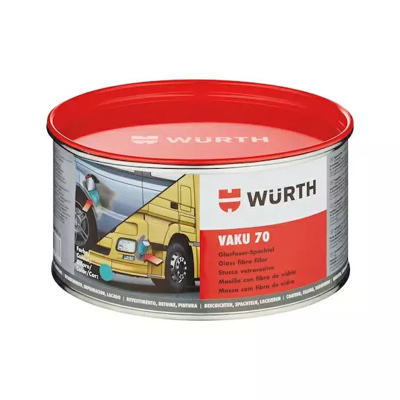 Würth Vaku 70 lasikuitupakkeli 0,5kg - Paikkaus- ja korjausaineet - 4045989547180 - 1