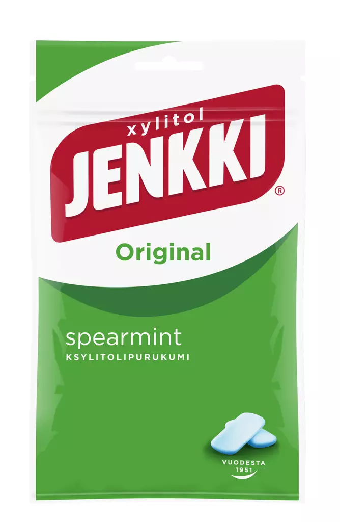 Xylitol JENKKI Original spearmint 100G - Purukumit - 6420256012680 - 1