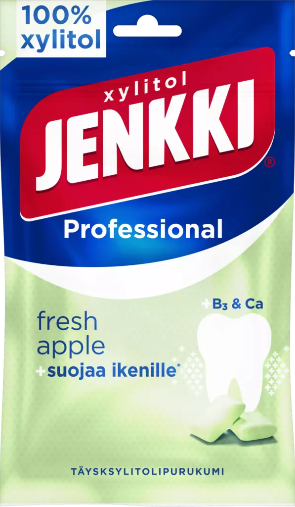 Xylitol JENKKI Prof. fresh apple 80g - Purukumit - 6420256014820 - 1