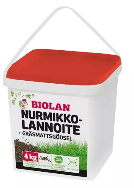 Nurmikkolannoite 4 kg - PAKKI - Puutarhalannoitteet - 6411962054651 - 1