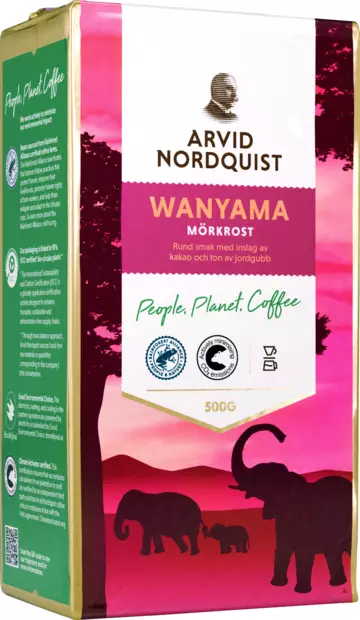 Arvid Nordquist kahvi 500g Wanyama - Kahvit - 7310760012391 - 2