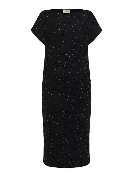 Brandtex Copenhagen timanttimekko musta L - Naisten mekot - 5713242165981 - 2