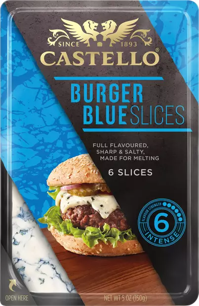 CASTELLO BURGER BLUE 150G - Kissat - 5711953026331 - 1
