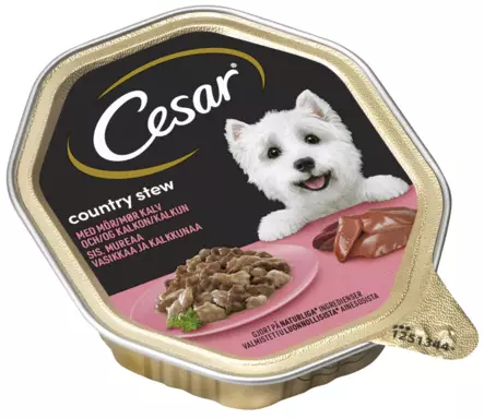 Cesar Country Stew 150g vasikka/kalkkuna - Koiran märkäruoat - 4008429094521 - 2
