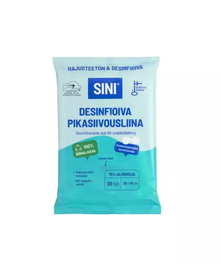 Desinfioiva pikasiivousliina 30 kpl - Pölyhuiskat ja siivousliinat - 6423800037511 - 2