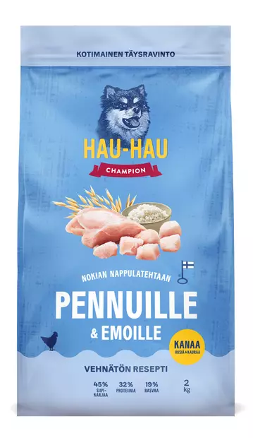 HHC Pennut ja Emot kana, riisi kaura 2kg - Koiran kuivaruoat - 6438554010611 - 1