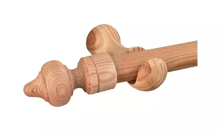 Isoäidintanko 28ø/140cm puu - Verhotangot ja verhotarvikkeet - 6417012141401 - 1