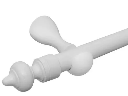 Isoäidintanko 28/200 puu/valkoinen - Verhotangot ja verhotarvikkeet - 6417012152001 - 1