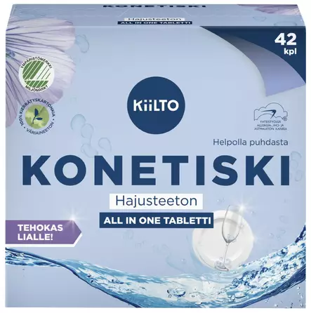 Kiilto konetiskitabletti 42kpl hajusteet - Astianpesuaineet - 6417964579031 - 1