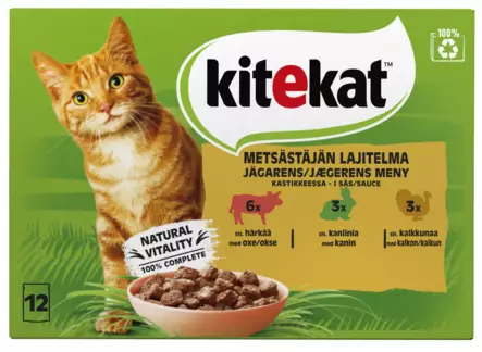Kitekat Metsästäjän Menu kast.12x85g - Kissan märkäruoat - 4008429158971 - 1