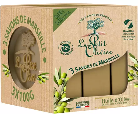 LPO Marseillle saippua 3X100g Oliiviöljy - Palasaippuat - 3549620005851 - 2