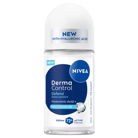 NIVEA Derma Control Defend Deo Roll-on antiperspirantti 50ml - Naisten deodorantit - 4006000177861 - 1