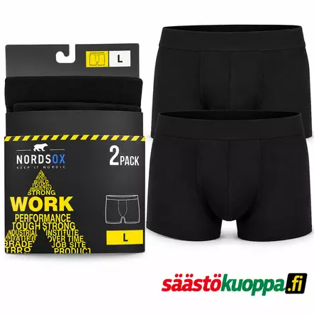 Nordsox work puuvillaboxerit M - Miesten alusasut - 6438506005481 - 1