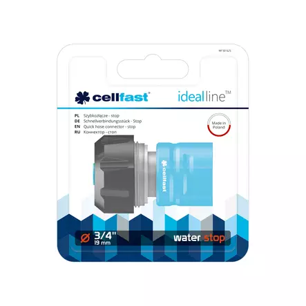Pikasulkuliitin Cellfast Ideal Line 3/4 - Puutarhaletkuliittimet ja tarvikkeet - 5901828858161 - 1