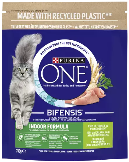 Purina One Indoor Formula 750g - Kissan kuivaruoat - 8445290068101 - 1