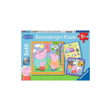 Ravensburger Palapeli Peppas family ane friends 3x49 - Palapelit ja pulmapelit - 4005556055791 - 1