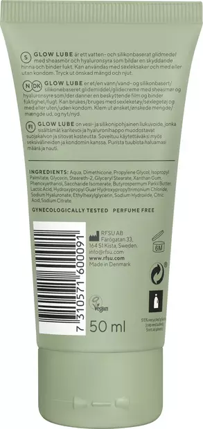 RFSU Glow Lube liukuvoide 50ml - Ehkäisy ja seksuaalisuus - 7310571600091 - 2