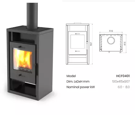 Valmistakka Neri 90 6kW - Tulisijat - 6438168117461 - 1