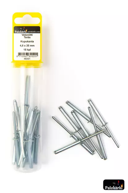 Vetoniitti kupukanta 4,8x35mm ST/ST 15kp - Niitit ja hakaset - 8712067820201 - 1