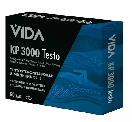 VIDA KP 3000 TESTO 60TABL. - Vitamiinit ja mineraalit - 6430080442171 - 1