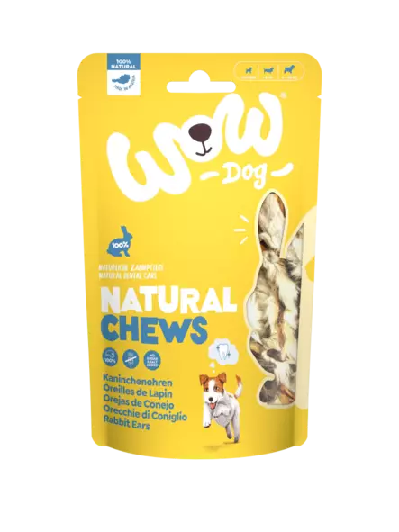 Wow Dog Kanin korvat 120g - Koiran herkut - 9120063684021 - 1