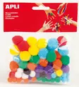 Apli pompom värilajitelma 78kpl - Askartelupallot ja tikut - 8410782130611 - 1