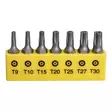 Finbullet Turva torx kärkisarja 7 kpl t9 t10 t15 t20 t25 t27 t30 - Kärkisarjat - 6430017705331 - 1
