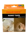 Kaksipuolinen nanoteippi 30mm x 1m - Rakennusliimat - 6438159892681 - 1