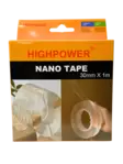 Kaksipuolinen nanoteippi 30mm x 1m - Rakennusliimat - 6438159892681 - 1