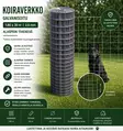 Koiraverkkorulla 1,8 X 30m 2,5mm - Aitaverkot ja suojaverkot - 6438159991001 - 1