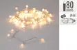 LED-valosarja 80 LED, lämmin valkoinen, koristepalloilla, IP44 - Jouluvalot - 8721037699631 - 1