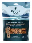 PrimaDog Northern Treats Bits Poro-Kalkkuna Pennuille ja Treenaamiseen 150g - Koiran herkut - 6430076898111 - 1